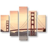  Slike na platnu 5-delne mesta - san francisco ME116E50 | shoptok.hr