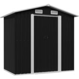 vidaXL Vrtna skladiščna lopa antracitna jeklena 204x132x186 cm | Shoptok.si