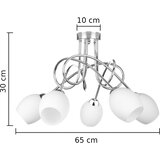  Plafonski luster TWIST WHITE 5xE14/40W/230V | Eponuda.com