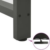 vidaXL Noge za blagovaonski stol antracit boje 2 kom 100 x (72-73) cm čelik - Antracit 100 x (72-73) cm 2 1 | shoptok.hr