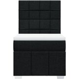  Krevet s oprugama i madracem crni 90x200 cm od tkanine | shoptok.hr