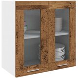  Zidni kuhinjski ormarić "Lyon" sa staklenim vratima staro drvo 60x31x60 cm | shoptok.hr