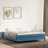 vidaXL Box spring postelja brez vzmetnico temno modra 180x220 cm žamet, (21791408) | Shoptok.si