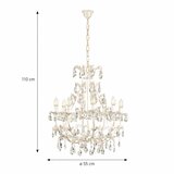 ONLI Luster na lancu BOTTE 8xE14/6W/230V bela | Eponuda.com