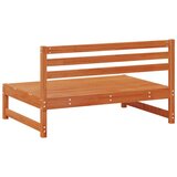  Vrtna srednja sofa Masivna borovina Voskan Rjava, (5000270918) | Shoptok.si