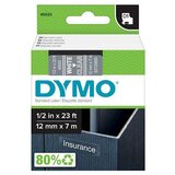 Dymo trak D1 45020, 12 mm / 7 m (belo/prozoren), original | Shoptok.si