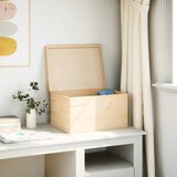  Drvena kutija s poklopcem 40x30x23 cm Puno drvo Bor | shoptok.hr