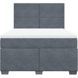  Krevet s oprugama i madracem tamnosivi 160x200 cm baršunasti | shoptok.hr