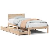 vidaXL Okvir kreveta s ladicama bez madraca 75x190 cm | shoptok.hr