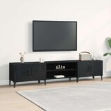 vidaXL TV omara Črni hrast Inženirski les 180 x 31.5 x 40 cm | Shoptok.si