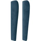  Uzglavlje s ušima tamnoplavo 103x23x118/128 cm baršunasto | shoptok.hr