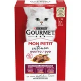Miješano pakiranje Mon Petit 24 x 50 g - Duetti: govedina/piletina