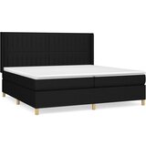  The Living Store Box spring postelja z vzmetnico črn 200x200 cm blago - Box Spring Postelja, (21444463) | Shoptok.si