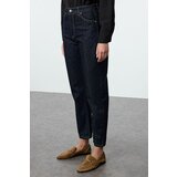 Trendyol Dark Blue High Waist Straight Jeans | Shoptok.si