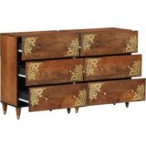 vidaXL Sideboardi 2 kom Medena smeđa 60x33.5x75 cm Puno grubo drvo manga, Sideboard 60x33x75 cm Puno drvo manga | shoptok.hr