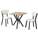 Hanah home Set Trpezarijski sto i 2 stolice Elma Cream Walnut | Eponuda.com