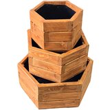  Set drvenih cvjetnih posuda (3 kom) | shoptok.hr