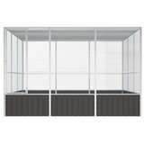  Kavez za ptice antracit 302,5x324,5x211,5 cm pocinčani čelik | Eponuda.com