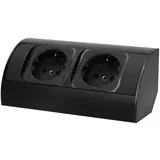 utičnica za namještaj s 2 x Schuko utičnice OR-AE-1303(GS)/B, ugradbena