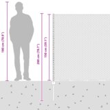 vidaXL Posti za ograjo 10 kosov U-kanal Sivi 150 cm Jeklo, Hexagonalna ograja Siva 1,5x10 m Jeklo | Shoptok.si