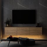 HANNAH HOME Hanah kućni TV komoda s neonskim osvjetljenjem, bež | Eponuda.ba