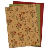  Hartija od umjetne kože Flowers - 3 lista u jednom pakiranju (papir od) cijene