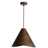  Drveni luster na sajli 1xE27/60W/230V, prečnik 33 cm, masivno drvo/orah/kaučukovo drvo | Eponuda.com