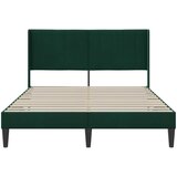  Krevetna konstrukcija Tamnozelena 140 x 200 cm Baršun | shoptok.hr