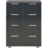 vidaXL Komoda visoki sjaj crna 60 x 35 x 80 cm od iverice | shoptok.hr