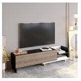 Hanah home Hanah Kućni TV komoda Parion, 165x41x35 cm, Bijelo-Crno-Orah | Eponuda.ba