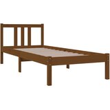  Okvir za krevet od masivnog drva boja meda 75x190 cm mali | shoptok.hr