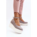 Boto Women's Grey Wedge Espadrilles Malla | ePonuda.com