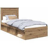  Krevetna konstrukcija Umjetnička hrastovina 75 x 190 cm | shoptok.hr
