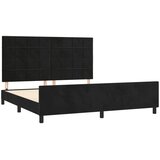  Okvir za krevet s uzglavljem crni 180x200 cm baršunasti | Eponuda.com
