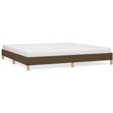  Posteljni okvir temno rjava 200x200 cm blago, (20725932) | Shoptok.si