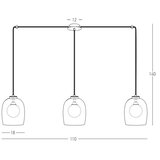  Zambelis 22146 - Luster na sajli 3xG9/5W/230V pauk crna | Eponuda.com