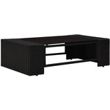 The Living Store Vrtna sedežna garnitura 10-delna poli ratan črna - Vrtna Sedežna Garnitura, (21422325) | Shoptok.si