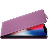Cadorabo Ohišje, združljivo z Apple iPhone X / XS v pastelno vijolično - Zaščitni ovitek v obliki flipa iz teksturiranega umetnega usnja, (20552385) Cene