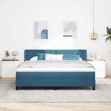  Krevet s opruga kutije Tamno plava 200 x 180 cm Baršun | shoptok.hr