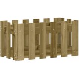  Vrtna sadilica s izgledom 60x30x30 cm impregnirana borovina | shoptok.hr