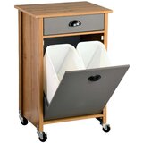 Kesper ksp25528 višenamenski ormarić sa točkićima sa 2 kante za otpatke | ePonuda.com