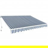 Tenda Sklopiva tenda na ručno upravljanje 350 cm crno-bijela Cijene