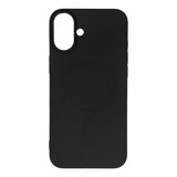 HURTEL Liquid Silicone MagSafe ovitek za iPhone 16, Črn Cene
