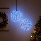  Božićni vrh svjetla 2 kom. 1900 LED lampica Plava Ø 60 x 63 cm | shoptok.hr