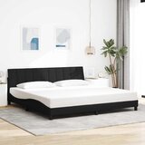  Okvir za krevet bez madraca Hanko crni 200x200 cm od tkanine | Eponuda.com
