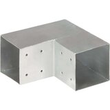 vidaXL Spojnik za steber L oblike pocinkana kovina 101x101 mm | Shoptok.si