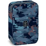 Ars Una Hyde plavi višeslojni pernica s maskirnim uzorkom 15,5x22,5x4,5cm | shoptok.hr