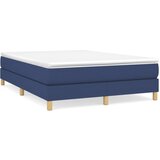 vidaXL Box spring posteljni okvir moder 140x200 cm blago, (20600890) Cene