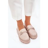 Boto Ladies Moccasins Decorated With Rhinestones Beige Patina | shoptok.hr