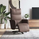  Naslonjač od umjetne kože s osloncem za noge smeđi | shoptok.hr